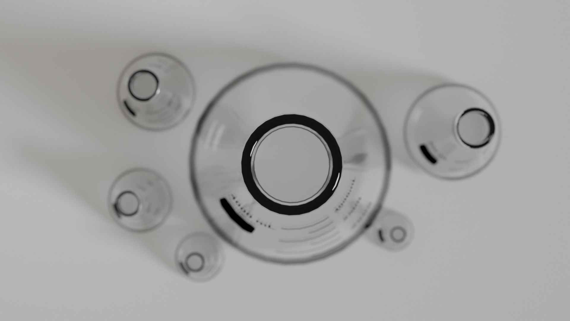 Erlenmeyer flasks - Lab glassware pack 3D model_7