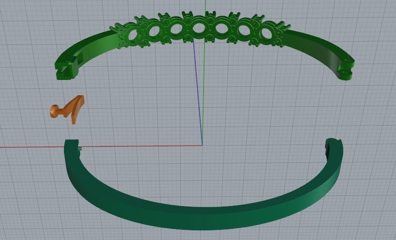 Bracelet size 16 Model 4187 3D print model_4