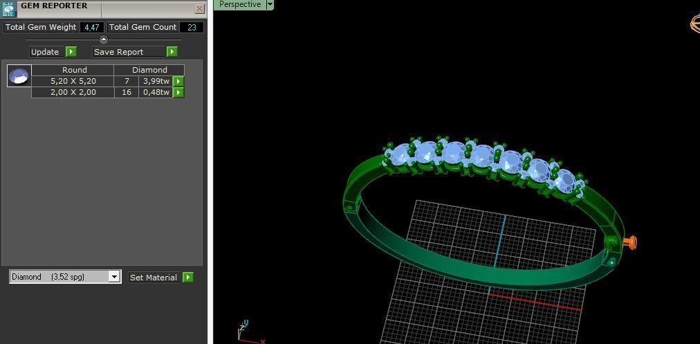 Bracelet size 16 Model 4187 3D print model_8