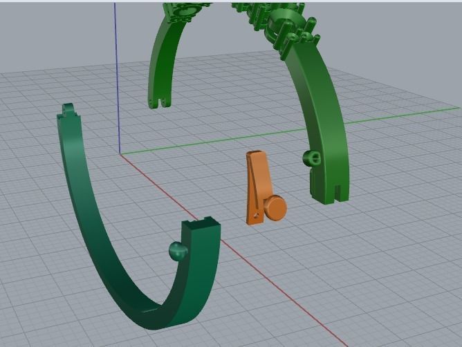 Bracelet size 16 Model 4187 3D print model_3