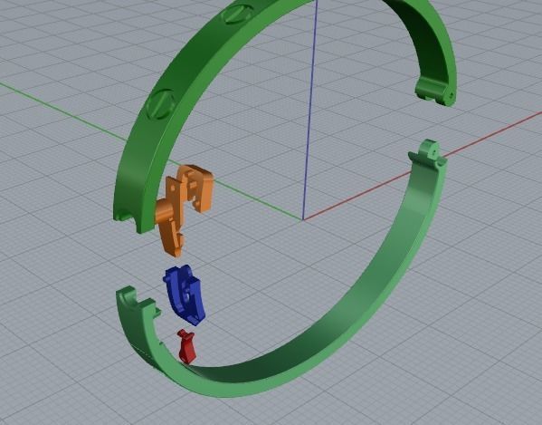 Bracelet size 17 Model 4176 3D print model_4