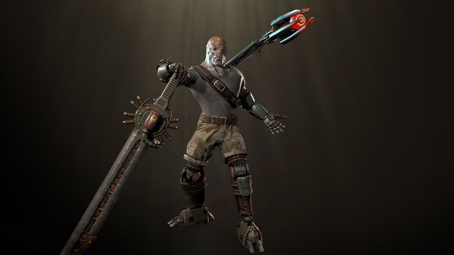 Sci-fi Warrior Low-poly 3D model_12