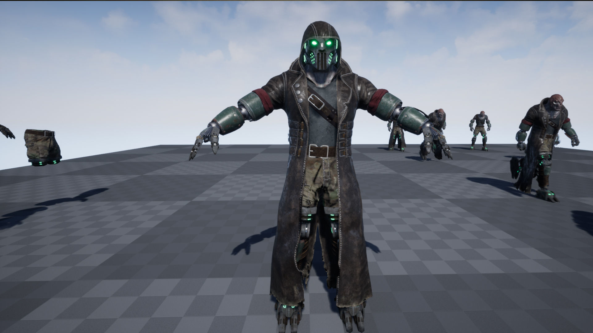 Sci-fi Warrior Low-poly 3D model_19