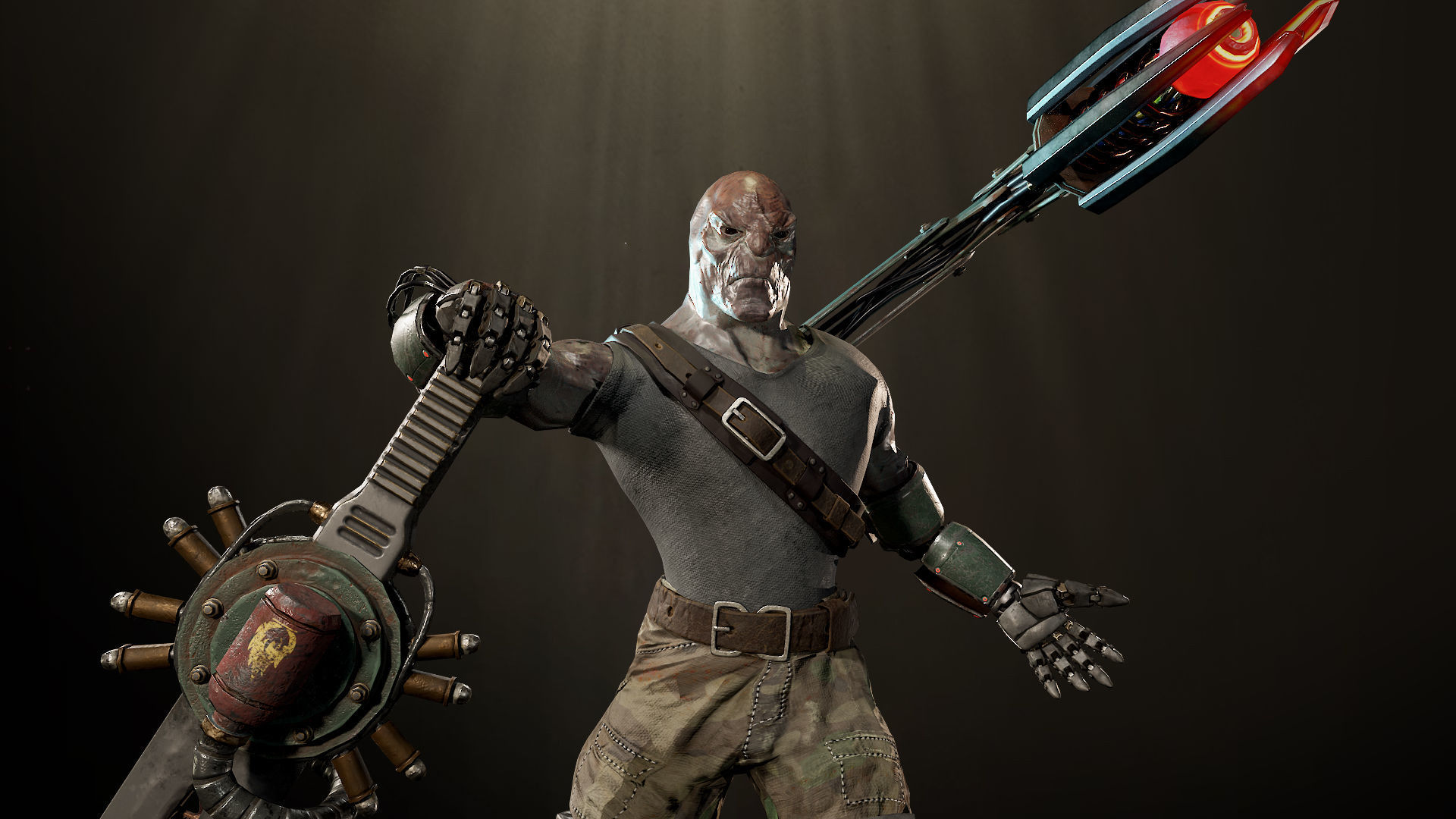 Sci-fi Warrior Low-poly 3D model_11