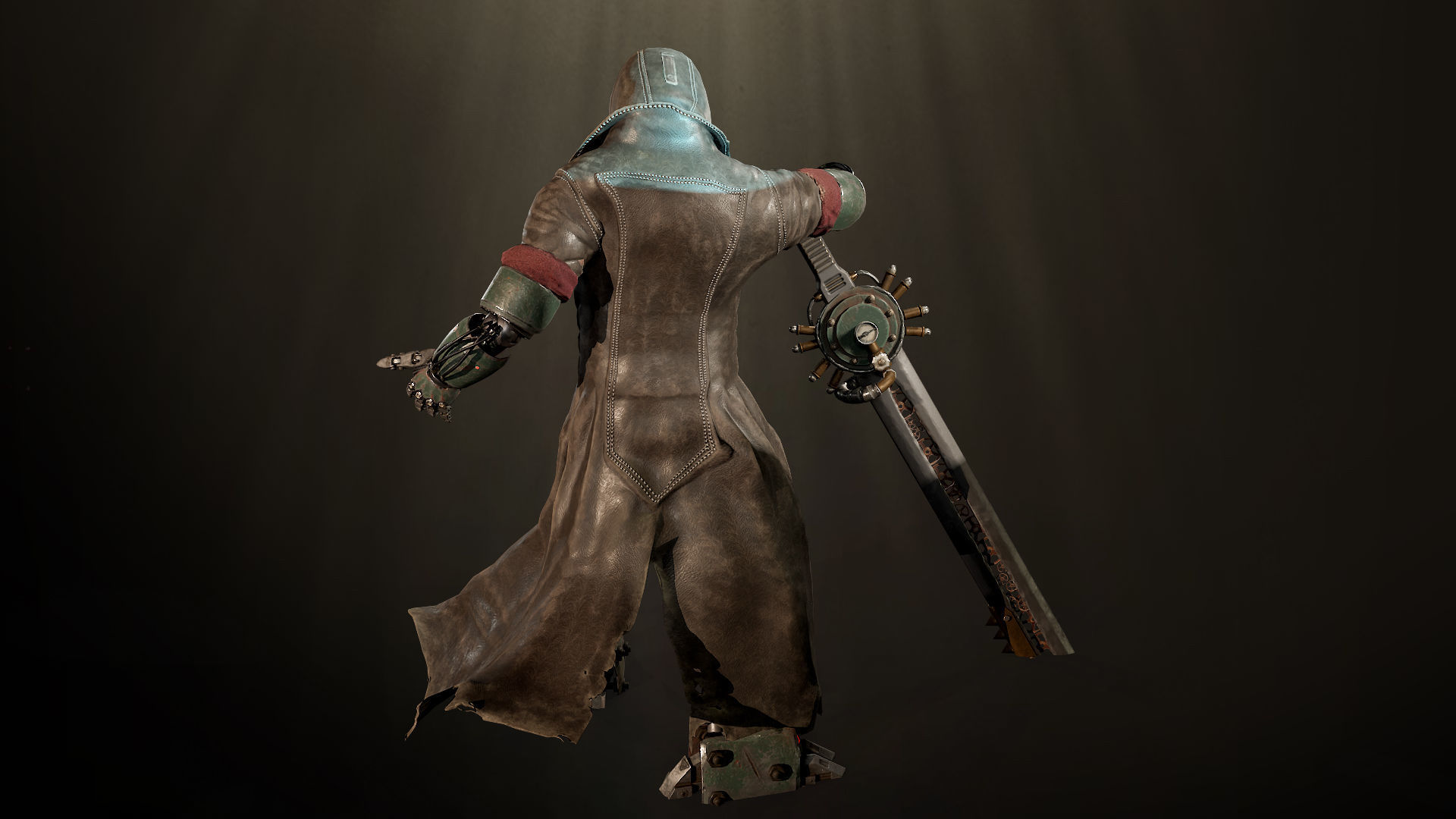 Sci-fi Warrior Low-poly 3D model_4