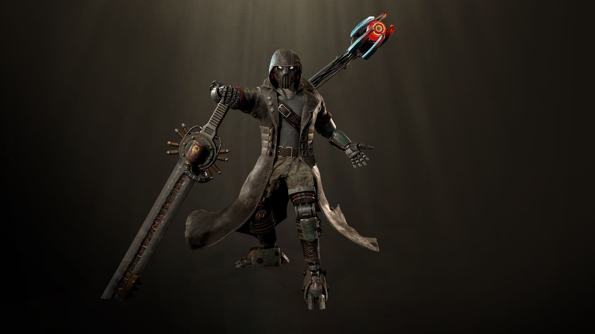 Sci-fi Warrior Low-poly 3D model_3