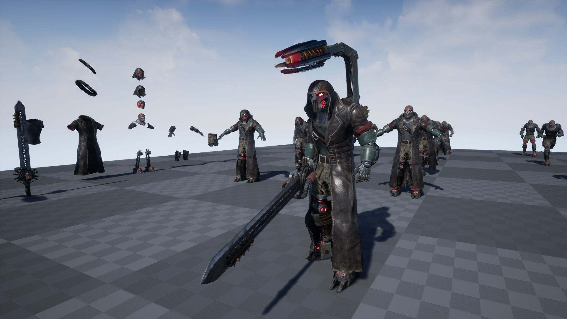 Sci-fi Warrior Low-poly 3D model_14