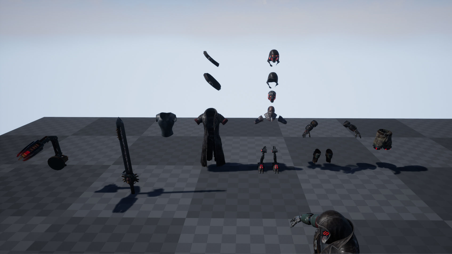 Sci-fi Warrior Low-poly 3D model_15