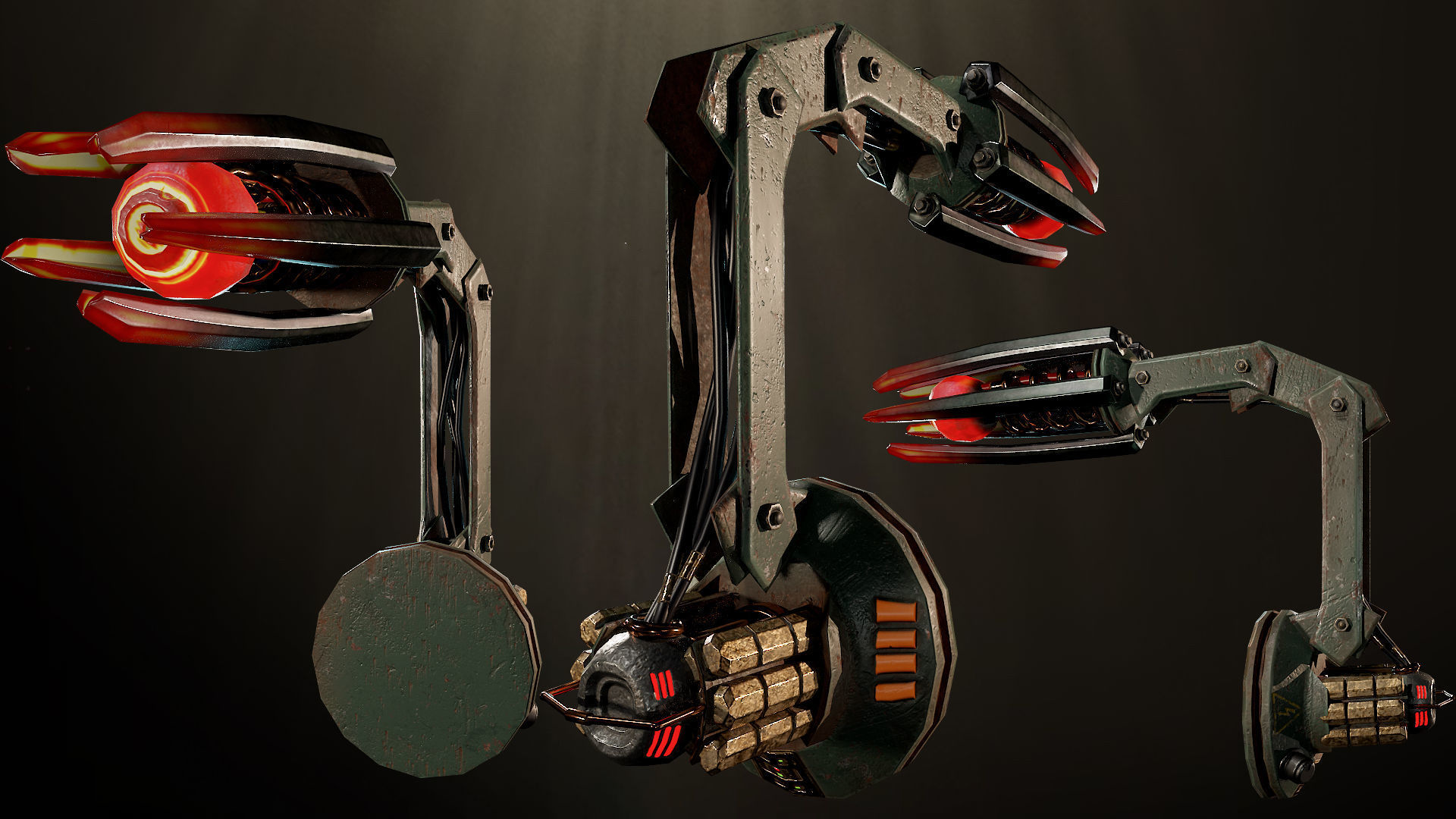 Sci-fi Warrior Low-poly 3D model_5