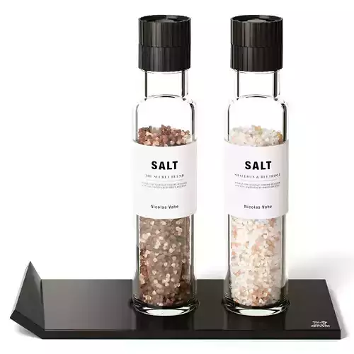 Decor Salt holder and salt Set 92 3D model