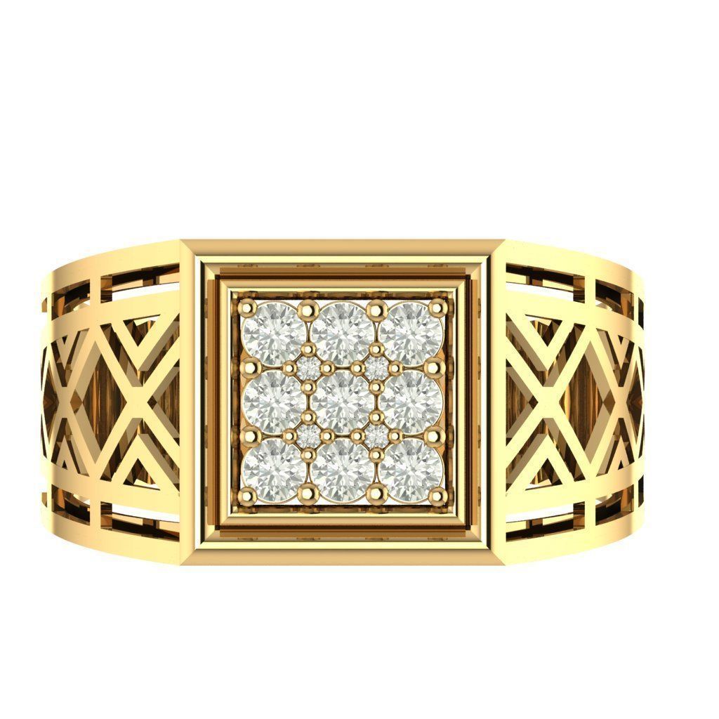 GENTS RING 3D print model_3