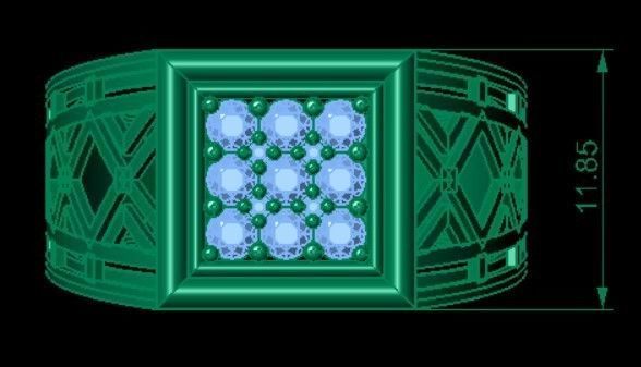 GENTS RING 3D print model_4