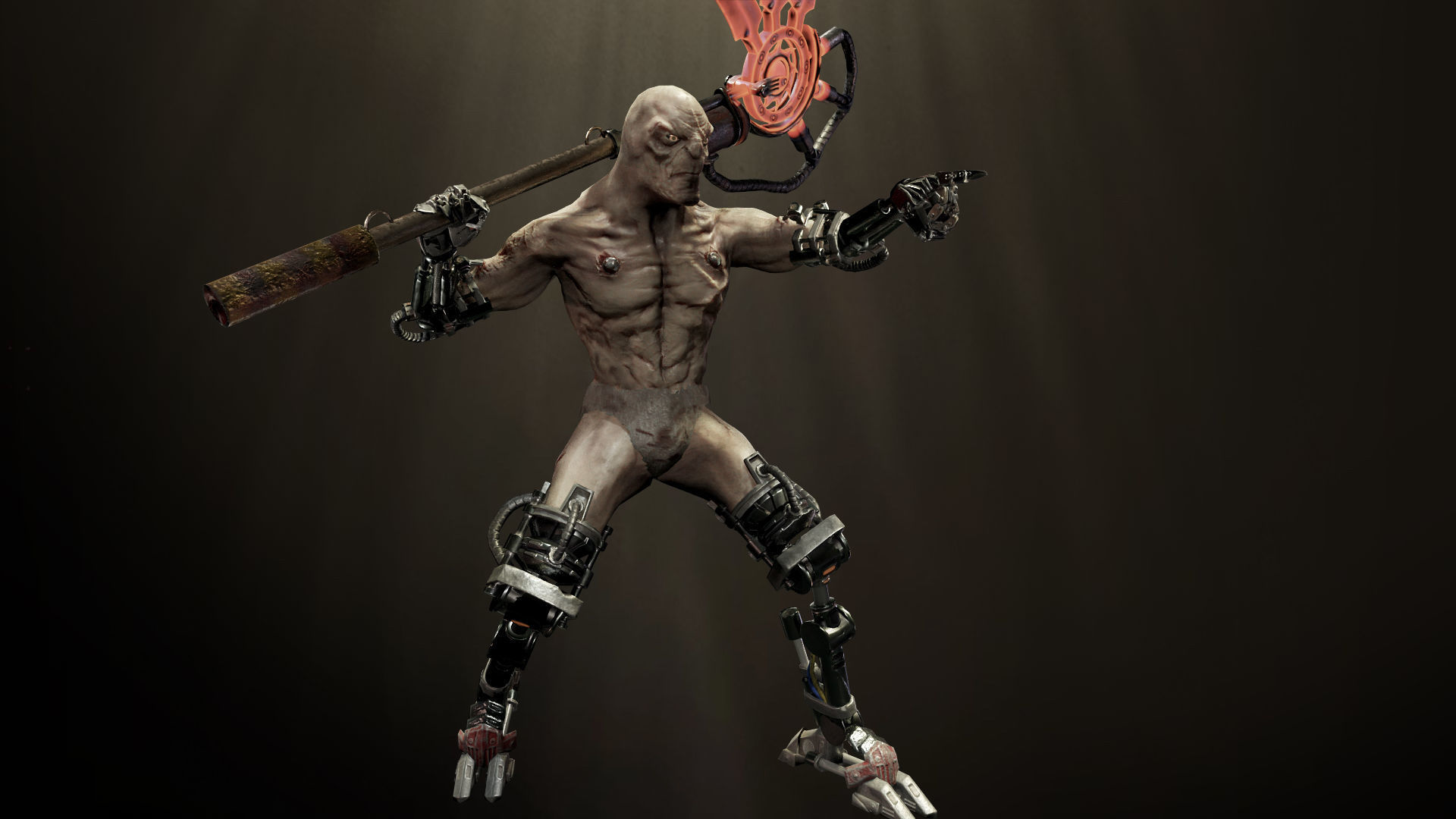 Sci-fi Undead Low-poly 3D model_8