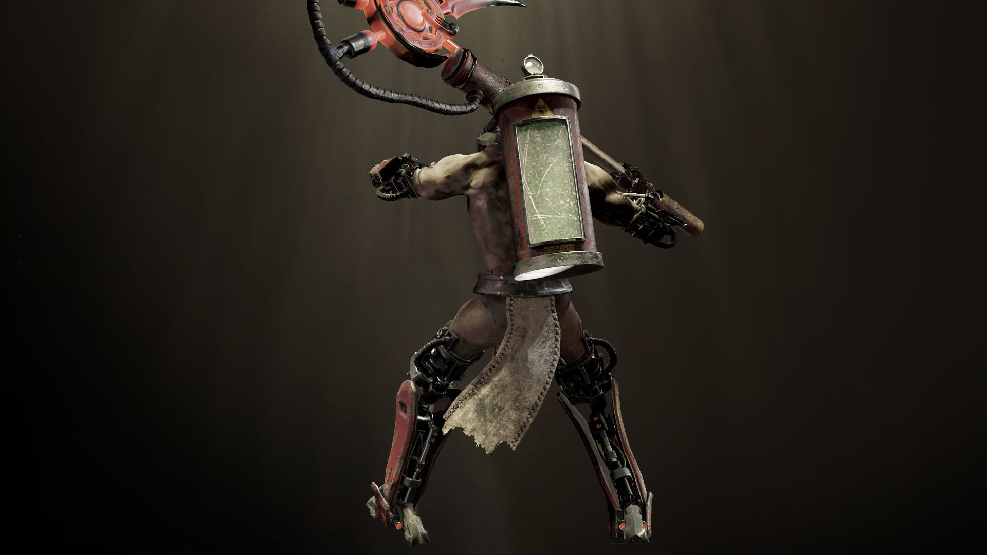 Sci-fi Undead Low-poly 3D model_3