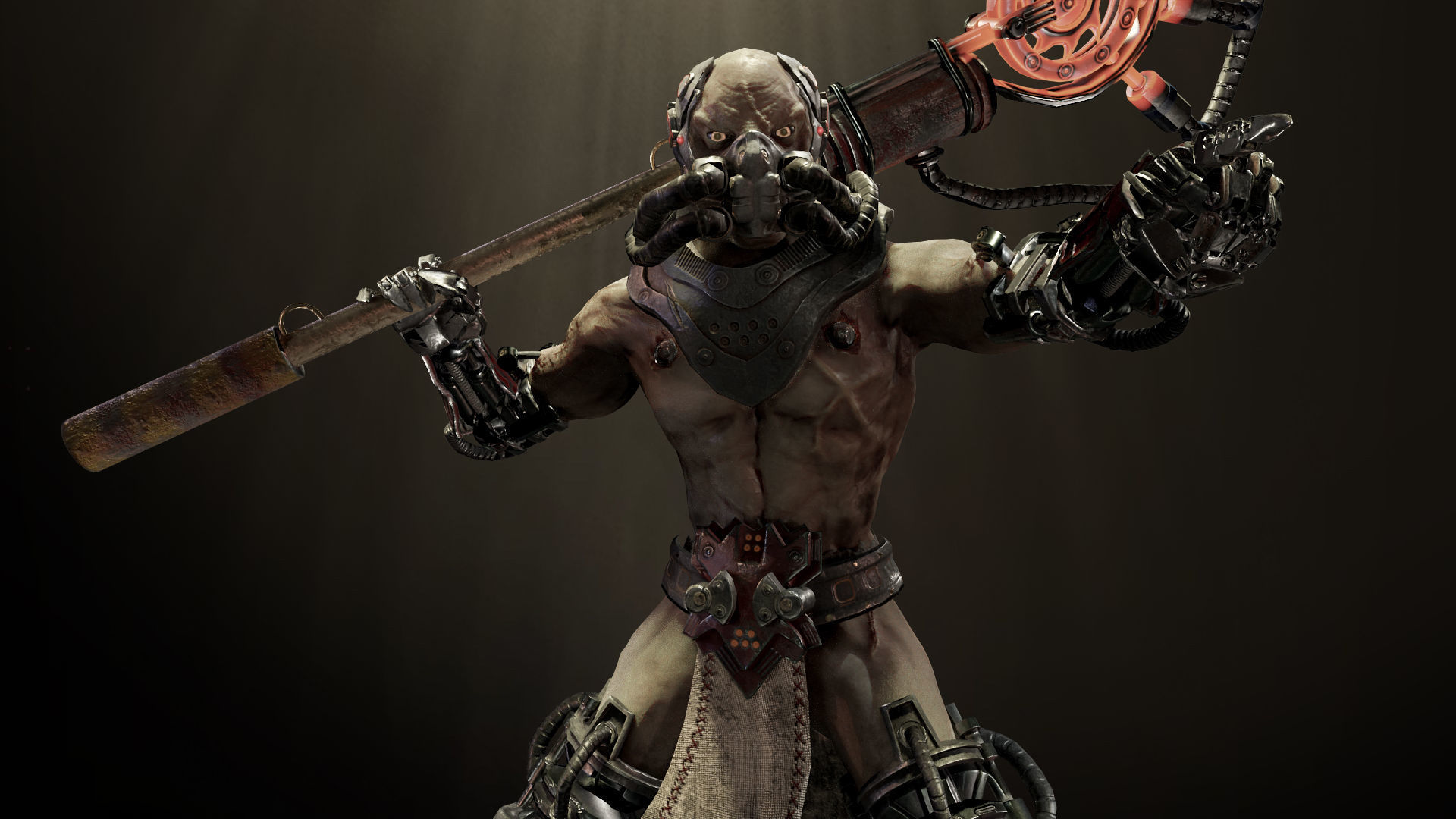 Sci-fi Undead Low-poly 3D model_4