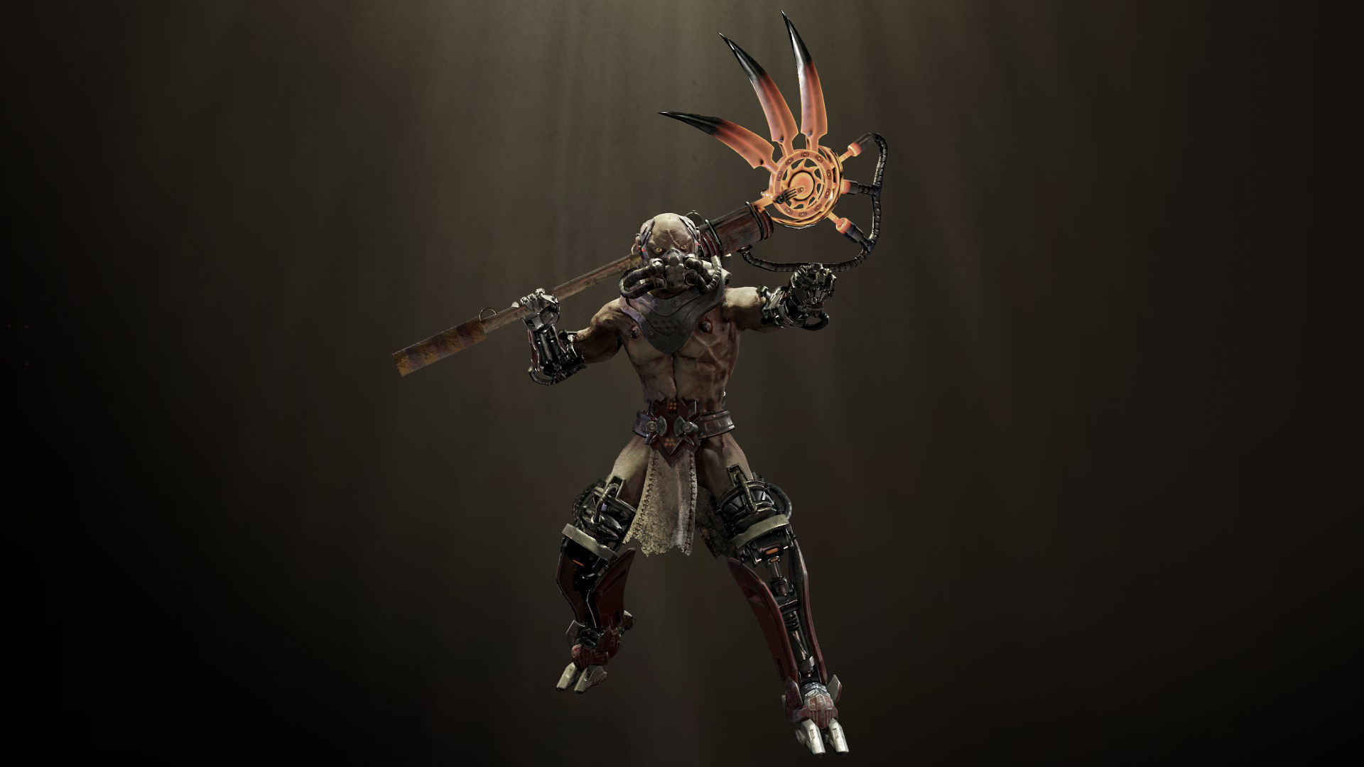 Sci-fi Undead Low-poly 3D model_2