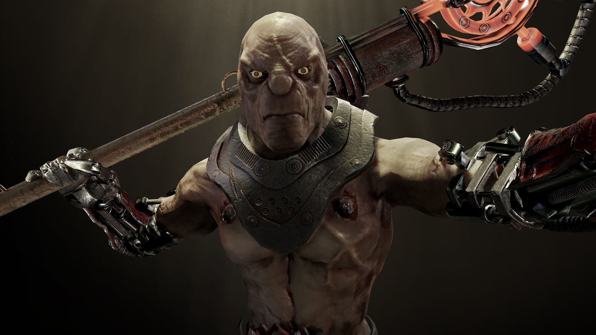 Sci-fi Undead Low-poly 3D model_5