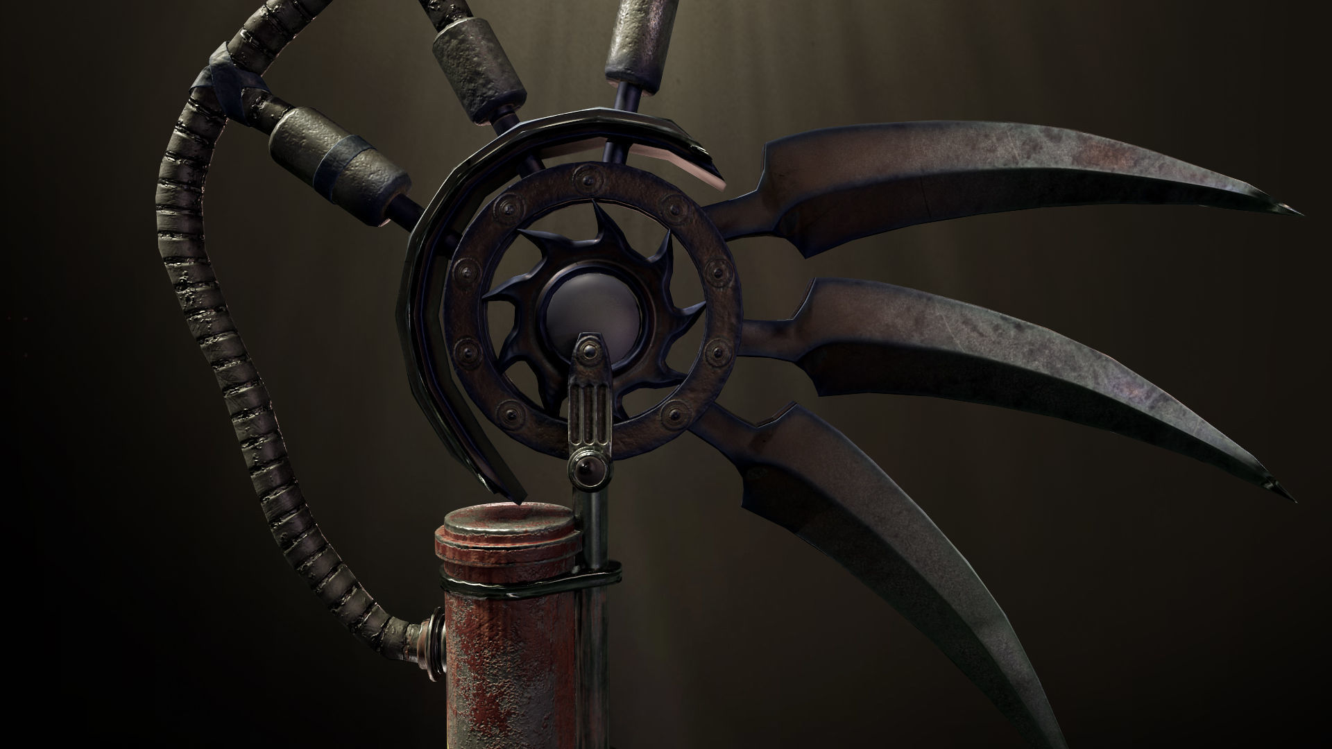 Sci-fi Undead Low-poly 3D model_11