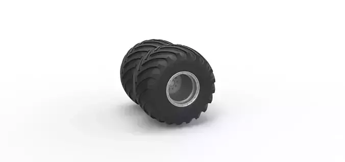 Monster Jam Double Wheel Scale 1 to 25