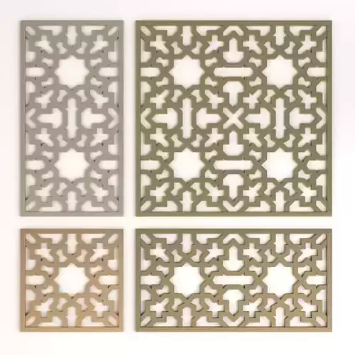 Arabic Islamic pattern decorative gold plaster