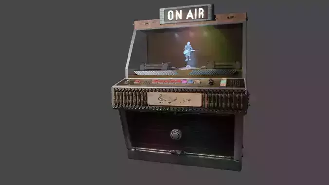 Futuristic Hologram Jukebox 3D model