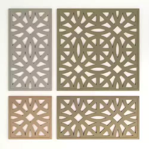 Arabic Islamic pattern decorative gold plaster