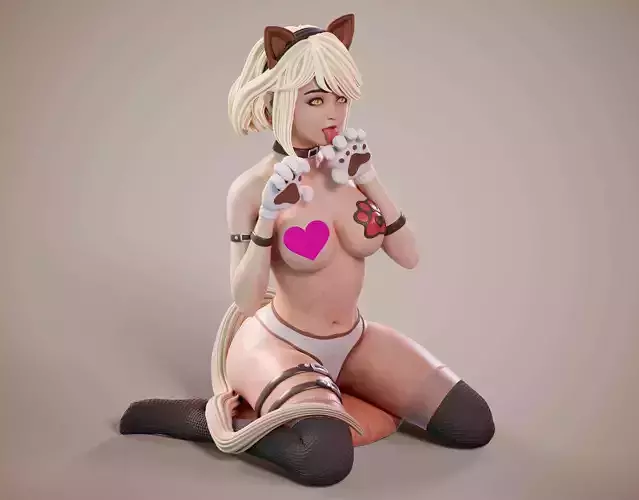 3D Print model - Lustful kitty - a 3D print model