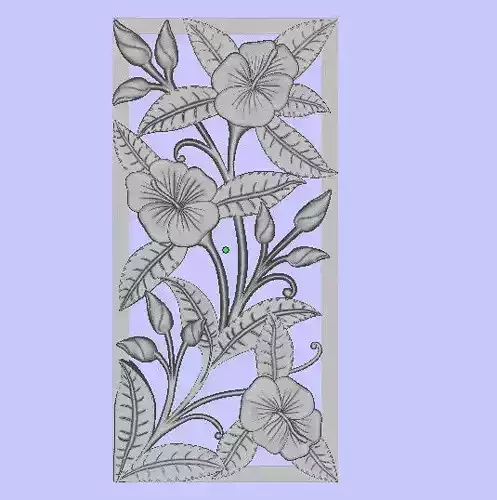 Wall painting of roses and trees