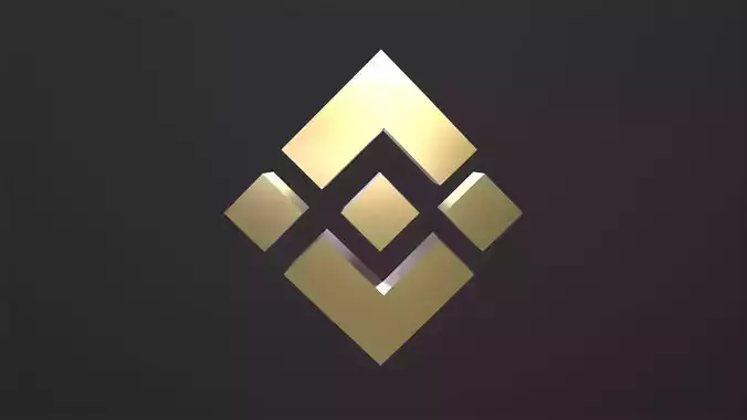 Binance Coin 3D Model Low-poly 3D model