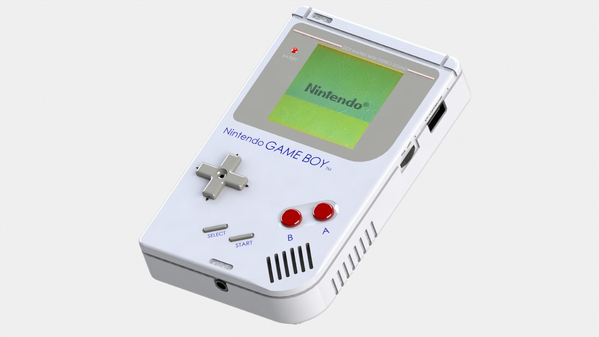 Nintendo Game Boy 3D print model_2