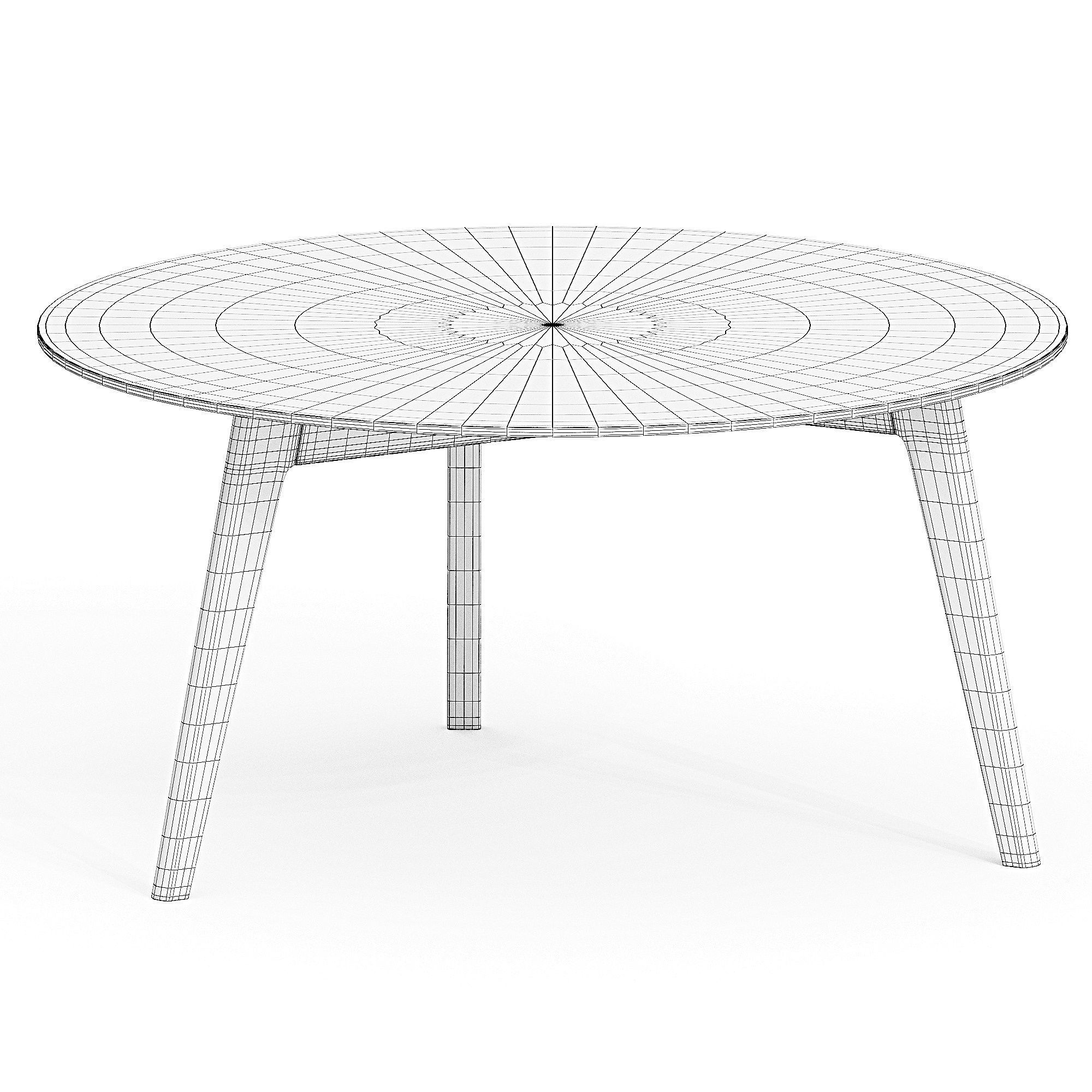 3 Legs Coffee Table 3d model  3D model_1
