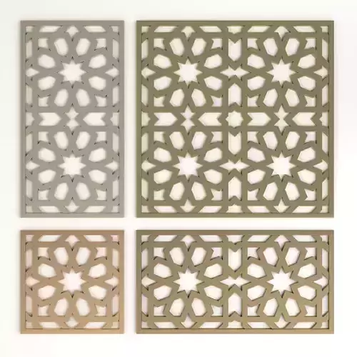 Arabic Islamic pattern decorative gold plaster