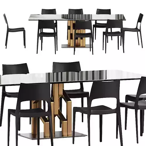 Table KIGHI and Idole Chair