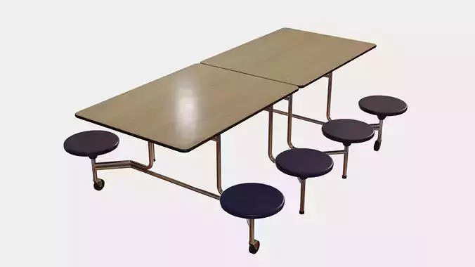 Mobile Cafeteria Table