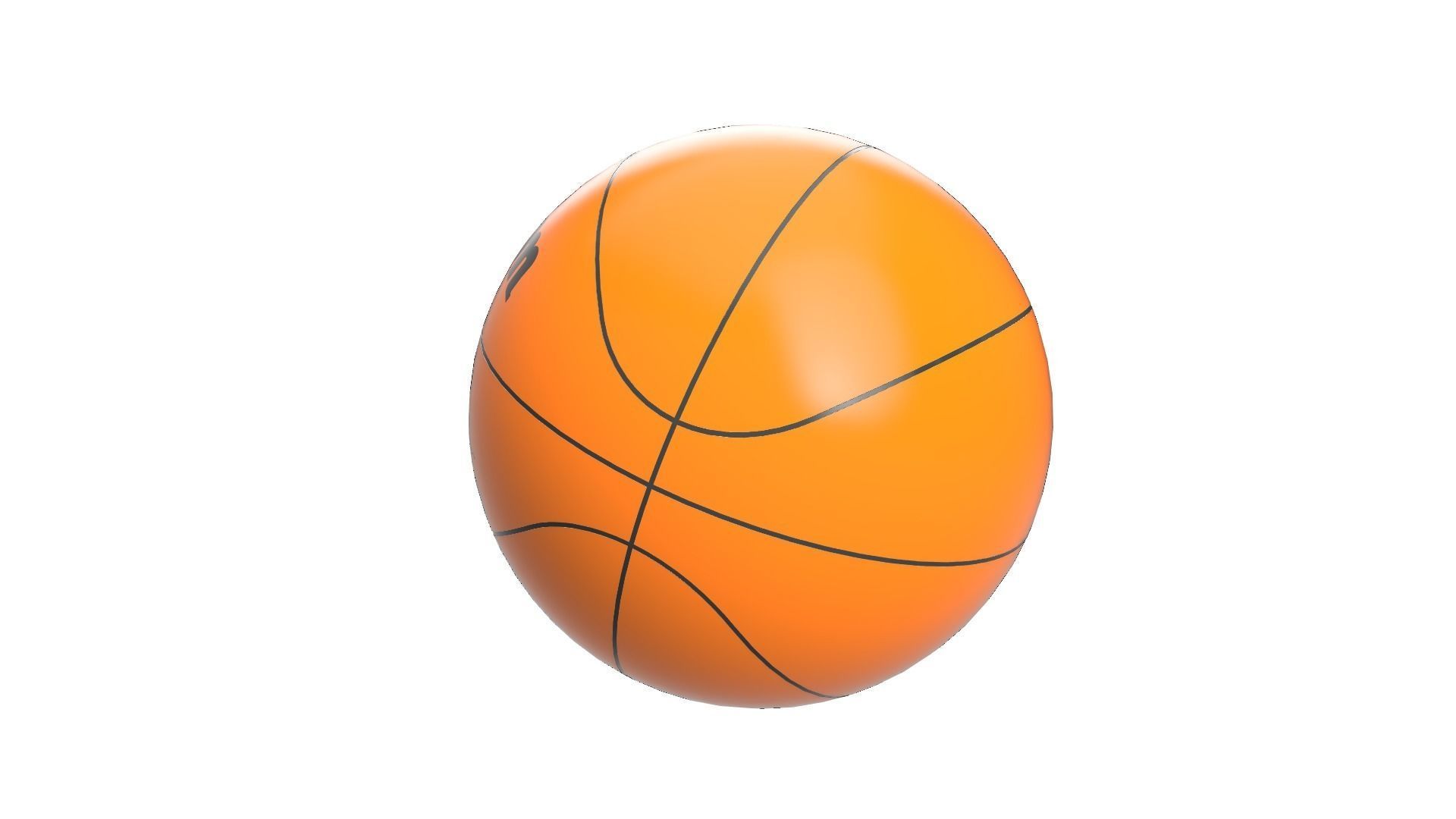 Basketball 3D print model_3
