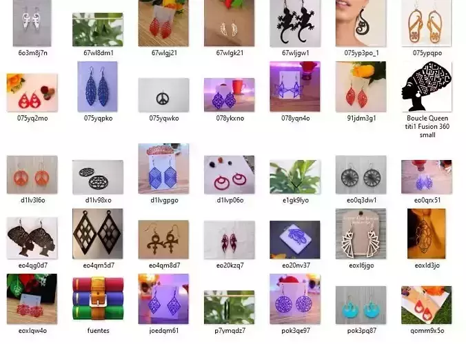 3D printed earrings Mega Pack