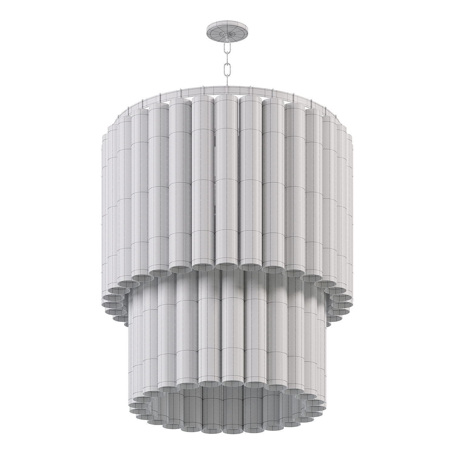 Tyrell Multi Tier Pendant By Hudson Valley Lighting 3D model_2