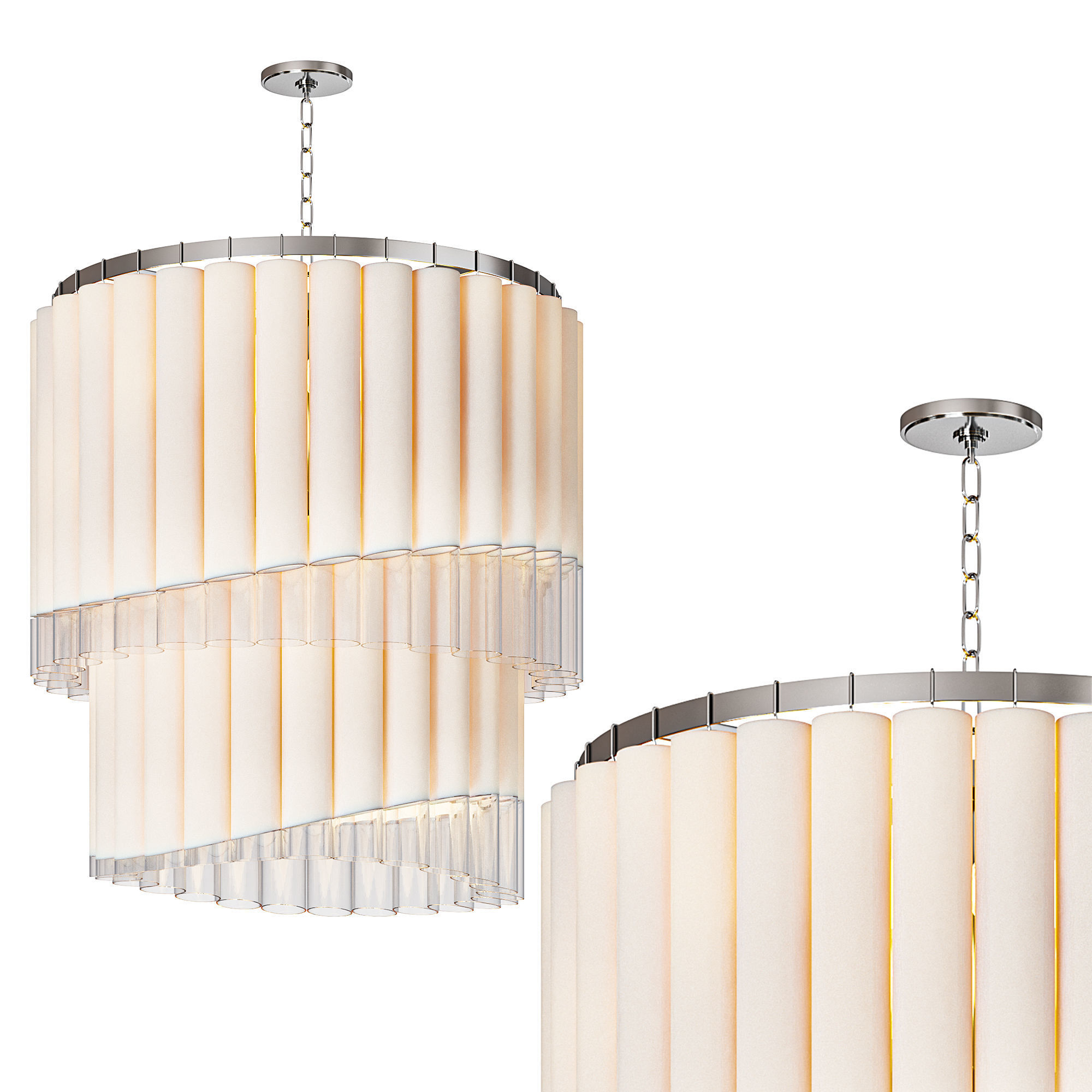 Tyrell Multi Tier Pendant By Hudson Valley Lighting 3D model_1