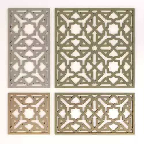 Arabic Islamic pattern decorative gold plaster
