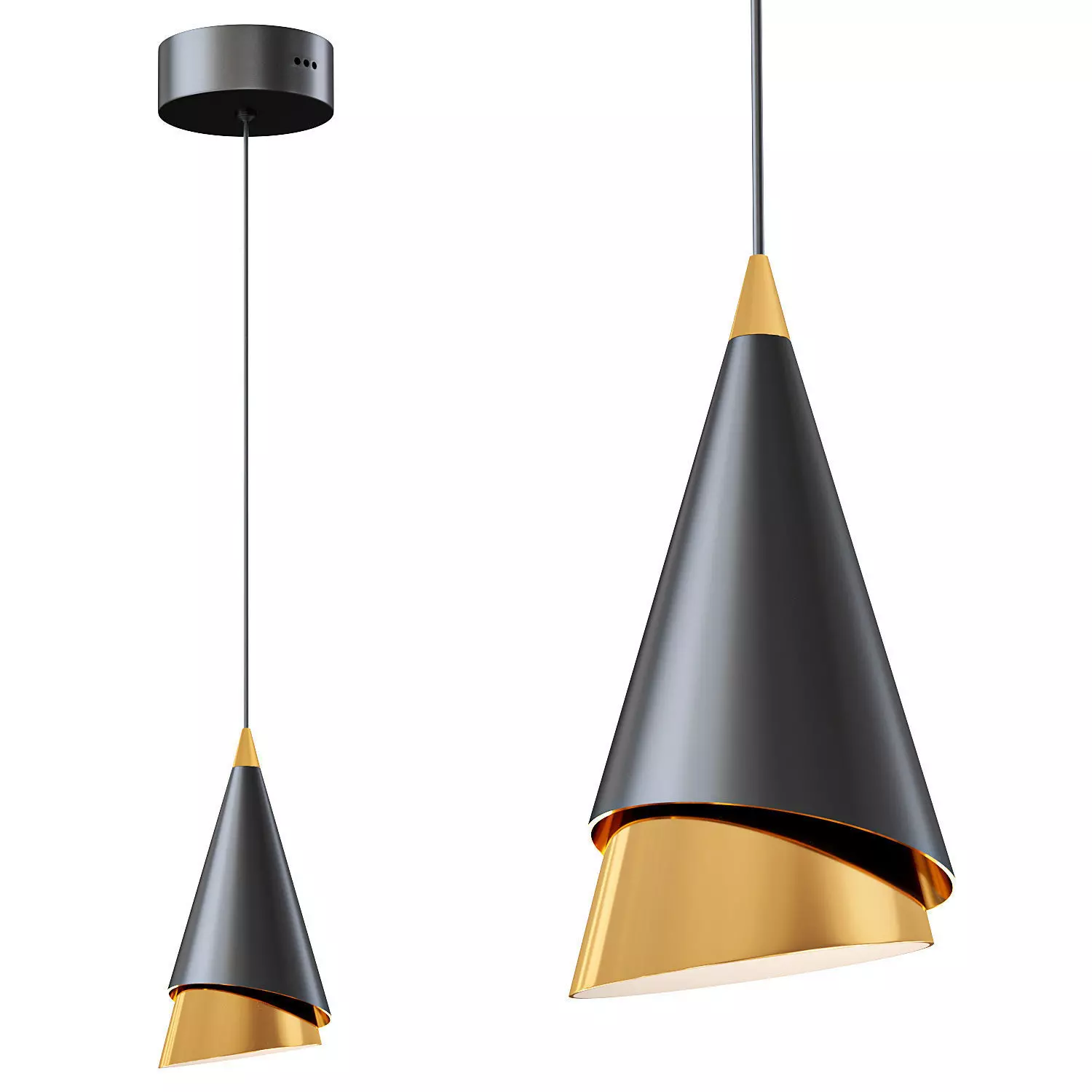 Mermaid Mini Pendant by lightology 3D model_0