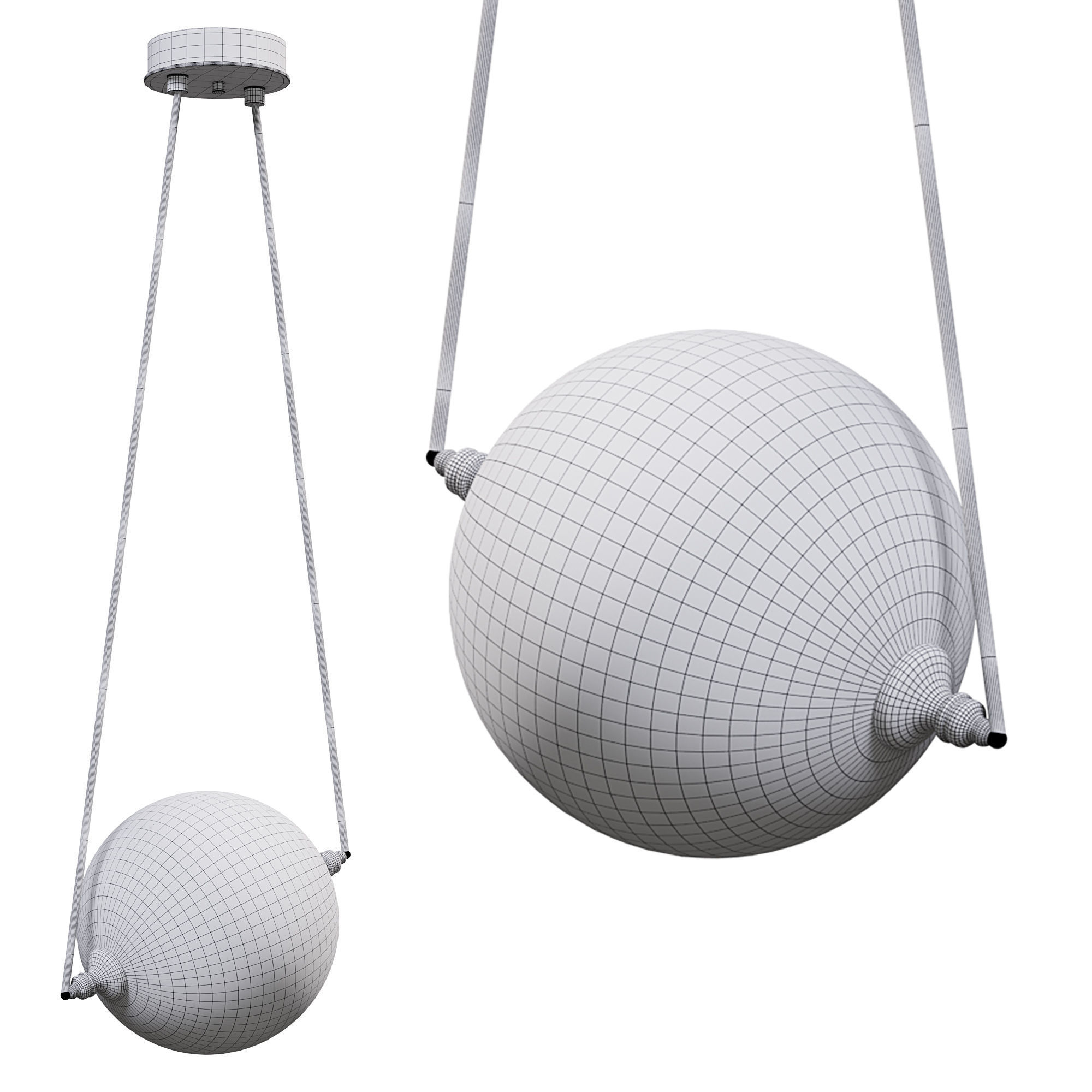 Otto Sphere Mini Pendant by lightology 3D model_2