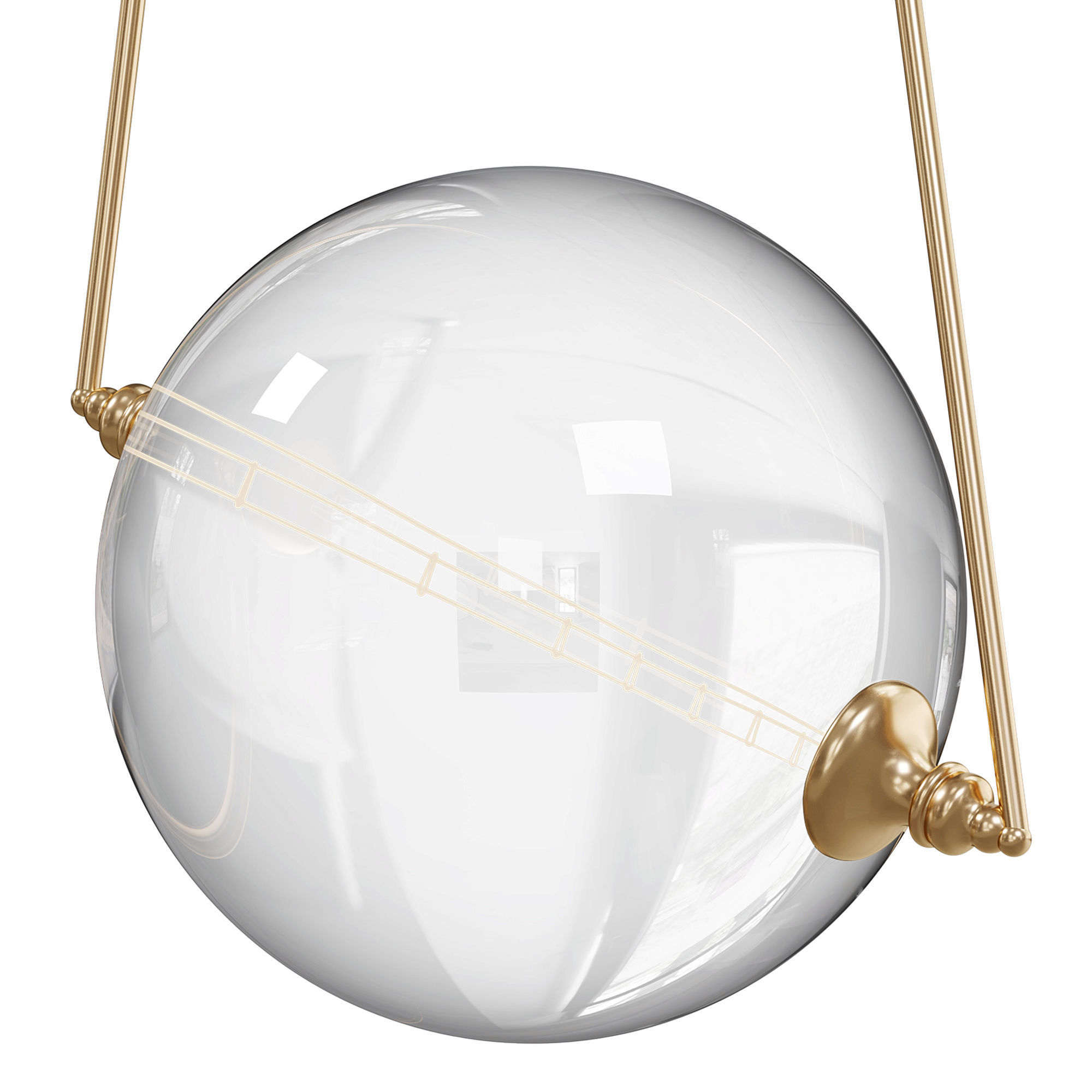 Otto Sphere Mini Pendant by lightology 3D model_1