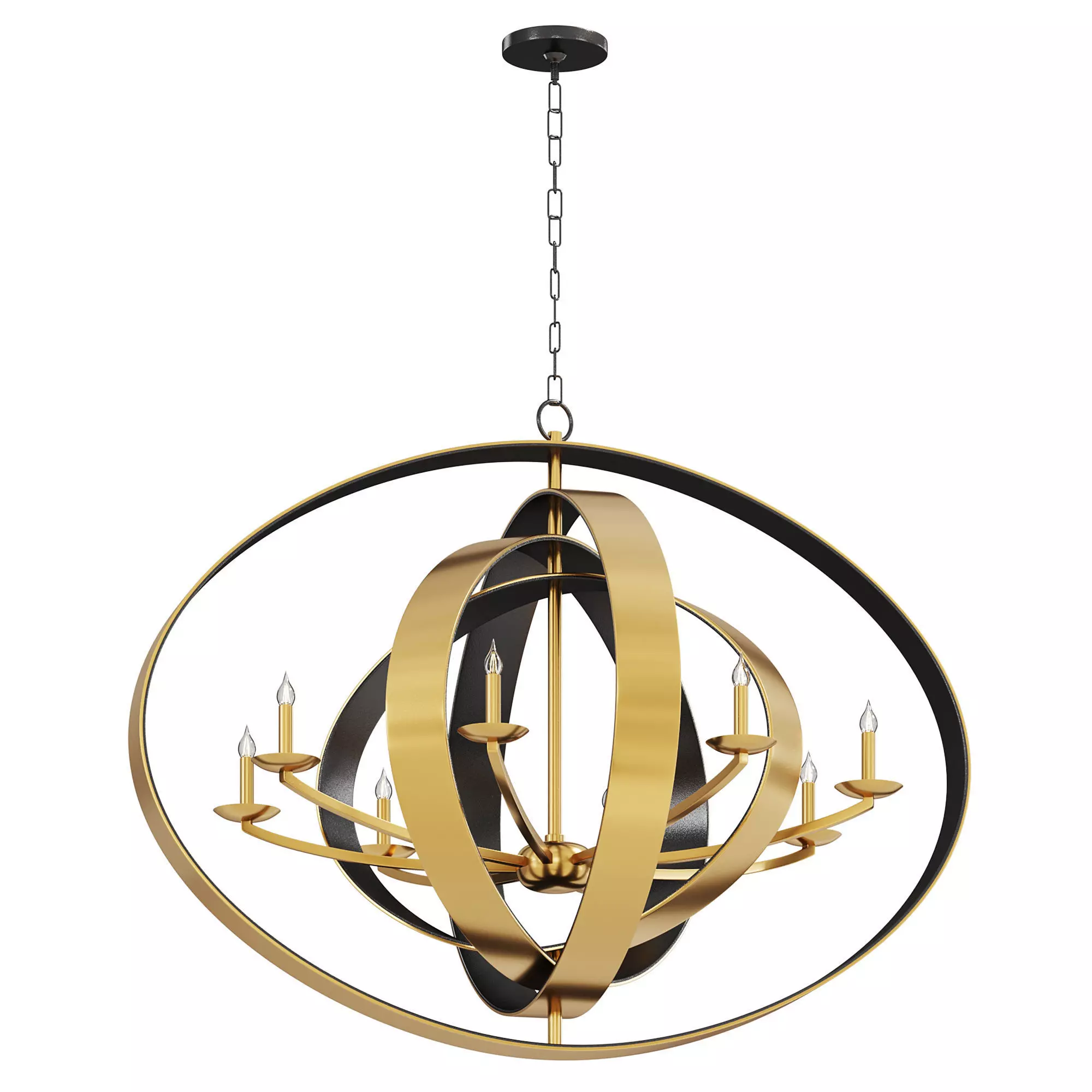 Luna Oval Chandelier by lightology 3D model