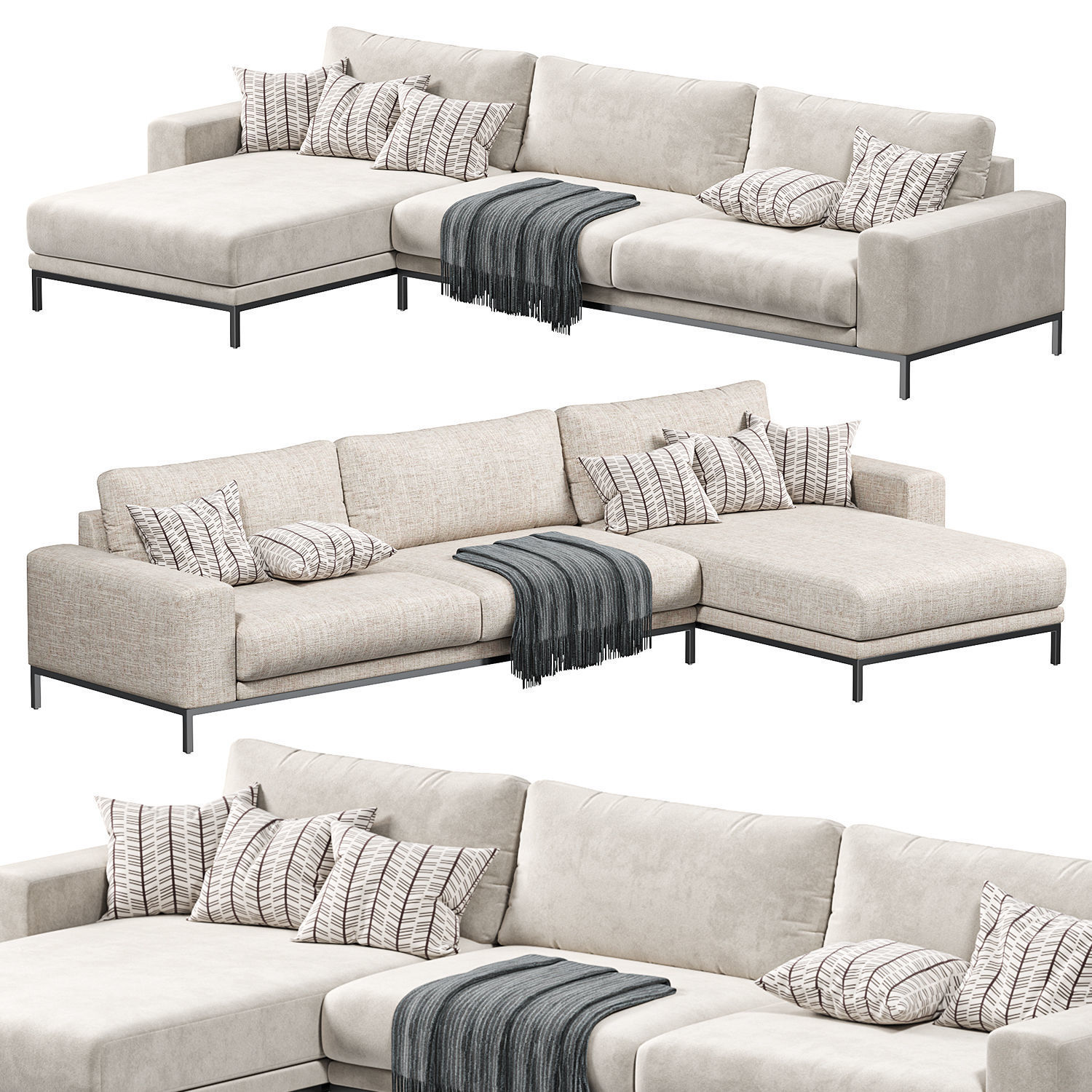  Corner sofa F207 by delavega 3D model_1