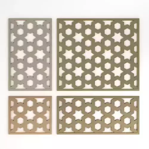 Arabic Islamic pattern decorative gold plaster