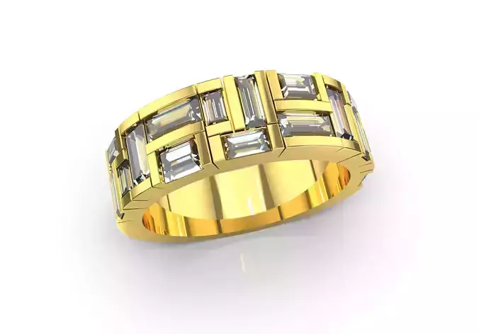 Baguette Diamond Anniversary Bands