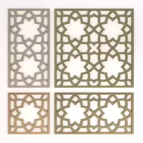 Arabic Islamic pattern decorative gold plaster