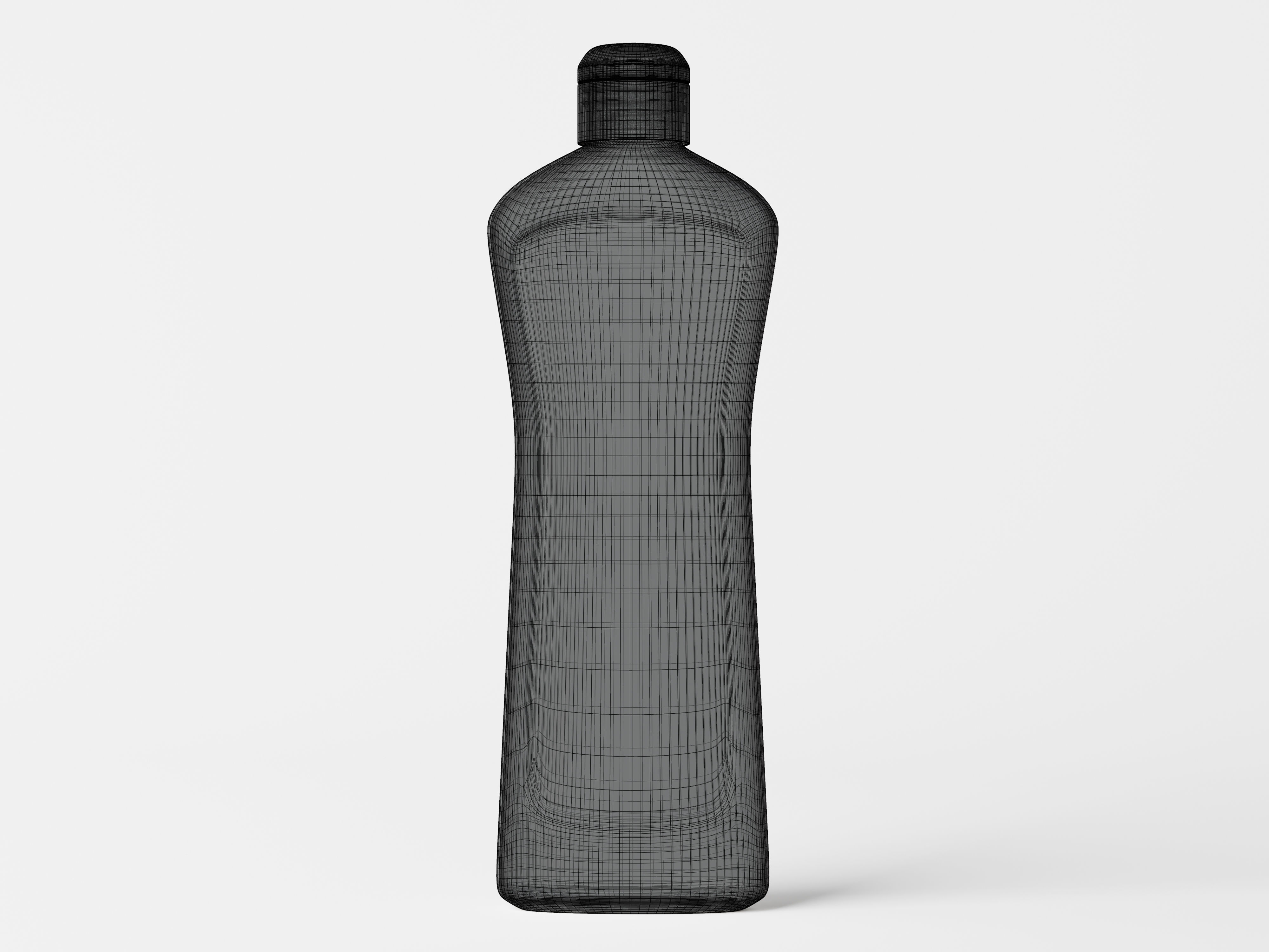 Cosmetic Plastic Bottle Packaging Low-poly 3D model_7