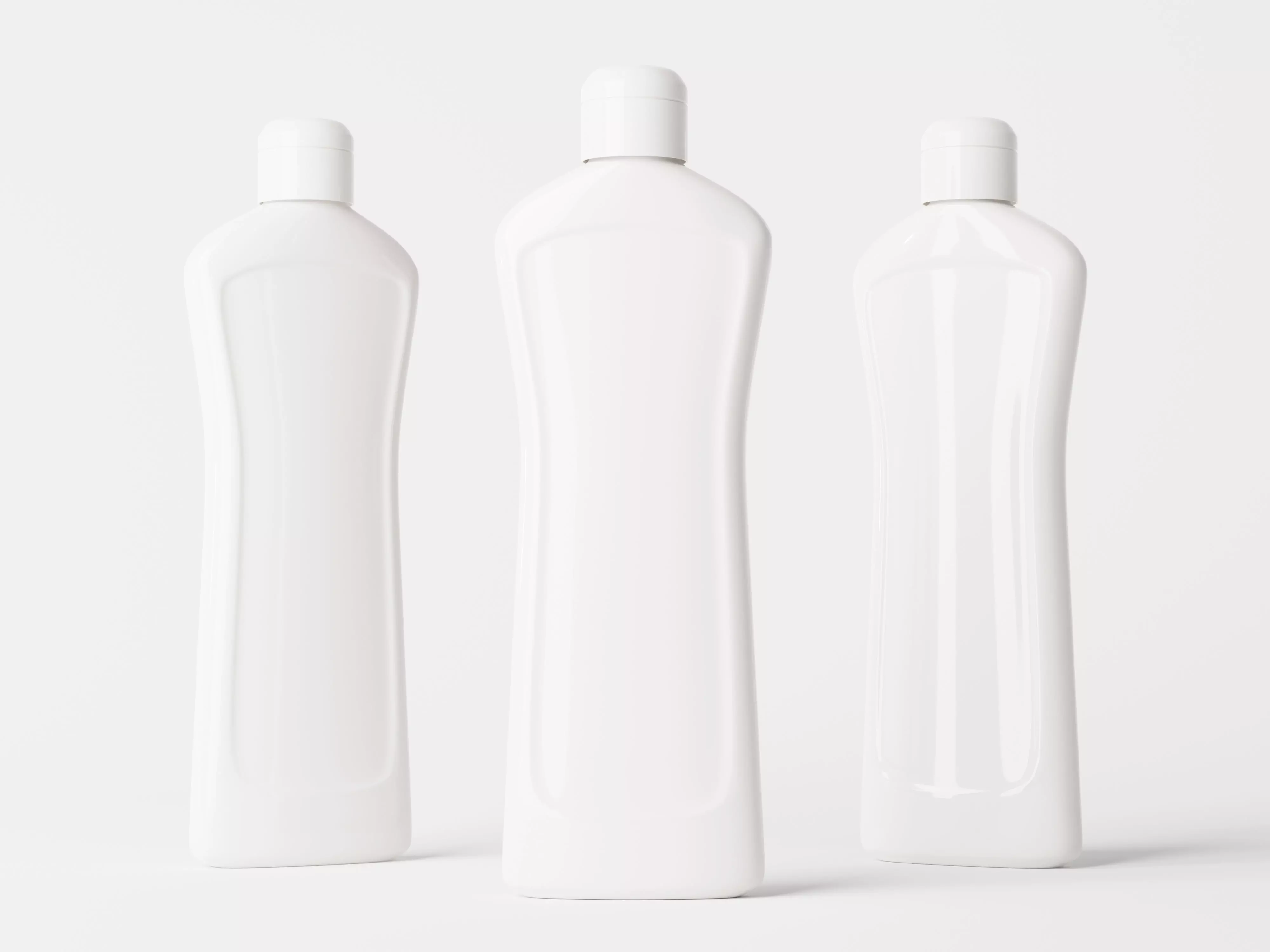 Cosmetic Plastic Bottle Packaging Low-poly 3D model_0