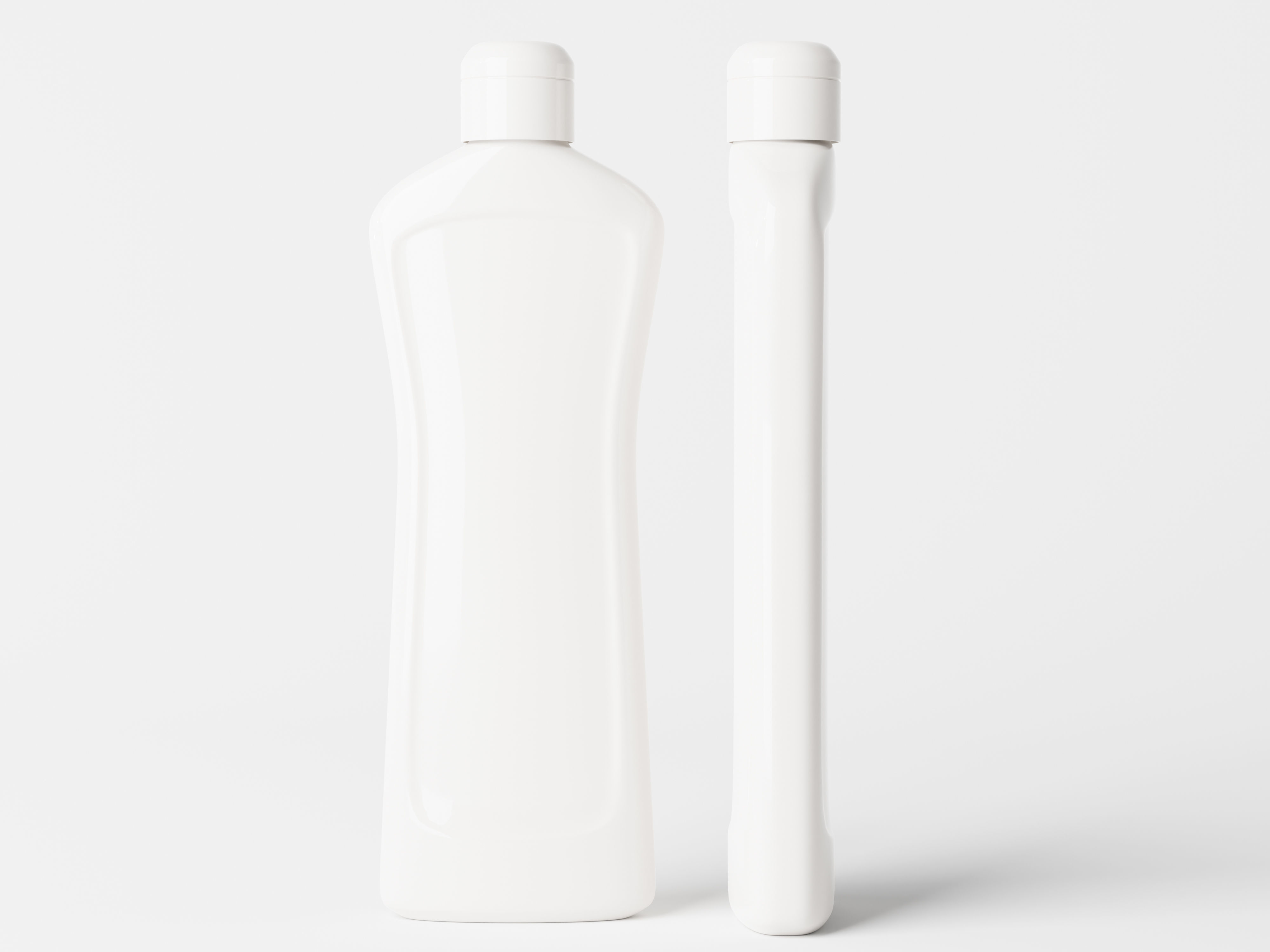 Cosmetic Plastic Bottle Packaging Low-poly 3D model_2